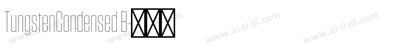 TungstenCondensed B字体转换